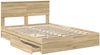 vidaXL Aufbewahrungsbett Sonoma-Eiche 140 x 190 cm Holzwerkstoff 3410800 Bild 5
