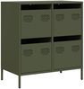 vidaXL Sideboard Olivgrün 68x39x73,5 cm Kaltgewalzter Stahl 851260 Bild 2