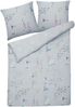 Bettwäsche-Set Blumenmuster EVERGREEN 155x220 cm Baumwoll-Satin Hellblau Bild 4