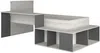 Vente-unique - RIGALI Bett Holz, Platte GrauBeige - B 128,8 cm x H 100,5 cm x L 204,4 cm233,2 cm Bild 2