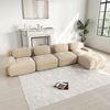 Ecksofa modular, beige Cordstoff (Cordsamt), 32D-Sitzkern, montagefrei, frei konfigurierbar,H 75 x T 388 x B 178 cm Bild 2