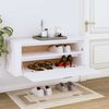 vidaXL Wand-Schuhschrank Weiß 100x35x38 cm Holzwerkstoff 821020 Bild 3
