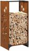 vidaXL Brennholzregal 40x30x80 cm Wetterfester Stahl 864224 Bild 4