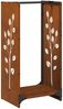 vidaXL Brennholzregal 40x30x80 cm Wetterfester Stahl 864224 Bild 2