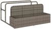 vidaXL Pool Aufbewahrungsbehälter Grau 110x100x57 cm Poly Rattan 4104090 Bild 2