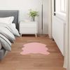 vidaXL Rutschfester Teppich aus Kunstkaninchenfell OLITE Rosa 42021718 Bild 3