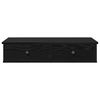 vidaXL Wandregal mit Schubladen Schwarz 80x31x17 cm Holzwerkstoff 859951 Bild 4