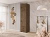 Kleiderschrank Elena 1D3S (Farbe: Lefkas Eiche, mit Schrankaufsatz) Bild 2