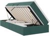 vidaXL Aufbewahrungsbett mit Matratze Dunkelgrün 90 x 200 cm Samt 3370278 Bild 2