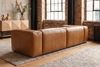 KAWOLA Sofa CELESTE 4-Sitzer Leder cognac 72 x 114 x 302 cm Bild 4