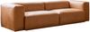 KAWOLA Sofa CELESTE 4-Sitzer Leder cognac 72 x 114 x 302 cm Bild 3