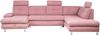 Wohnlandschaft Alba von ED Exciting Design mit Schlaffunktion & Bettkasten – U-Form Sofa aus hochwertigem Brego-Stoff Bild 1