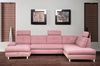 Wohnlandschaft Alba von ED Exciting Design mit Schlaffunktion & Bettkasten – U-Form Sofa aus hochwertigem Brego-Stoff Bild 2
