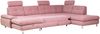 Wohnlandschaft Alba von ED Exciting Design mit Schlaffunktion & Bettkasten – U-Form Sofa aus hochwertigem Brego-Stoff Bild 4
