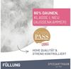 SPESSARTTRAUM 3-Kammer-Kopfkissen Bern Kissen 40x80cm, 80x80cm, Füllung: 60% Daunen & 40 % Federn (Außenkammer), Bezug: 100% Baumwolle, Rückenschläfer, Seitenschläfer, Kissen Made in Germany und die Füllung ist zertifiziert vom Downpass Bild 3