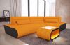 Mini Stoff Ecksofa Concept L Form - Mikrofaserstoff - apricot-schwarz - Rechts Bild 3