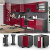 Eckunterschrank Fame-Line Bordeaux Hochglanz 80.5 cm , AP Eiche Vicco Bild 2