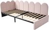 Polsterbett/Daybett 90×200 cm mit 2 Schubladen & Lattenrost, Samt Rosa Bild 5
