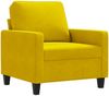 vidaXL Sessel Gelb 60 cm Samt 359185 Bild 2