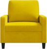 vidaXL Sessel Gelb 60 cm Samt 359185 Bild 4