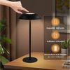 Quntis LED Tischleuchte LED Tischlampe mit Touch-Dimmung, 3 Farbtemperaturen, Memory-Funktion, Touch-Dimmung, Energiesparend, LED fest íntegriert, Neutralweiß, Kaltweiß, Warmweiß Bild 4