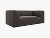 Micadoni Sofa Ruby 2-Sitzer Samt Salvador Dunkelgrau Bild 2