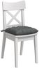 vidaXL Sitzkissen 4 pcs Dunkelgrau 40 x 40 x 6 cm Stoff 42015147 Bild 3