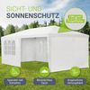 Juskys Partyzelt mit Dach & Seitenwänden, Stahl / Polyethylen weiß, 3x6 m, 18 m² Bild 3