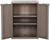 vidaXL Gartenschrank Braun 65x45x88 cm PP Holz-Optik 151239 Bild 4