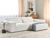 Ecksofa HELLNAR Bouclé Cremeweiß Linksseitig Bild 3