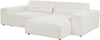 Ecksofa HELLNAR Bouclé Cremeweiß Linksseitig Bild 5