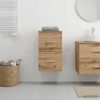 vidaXL Badezimmerschrank Inzwischen Altholz 30 x 44,5 x 50 cm 890380 Bild 3