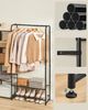 SONGMICS Kleiderständer, offener Kleiderschrank, Kleiderstange, Garderobenständer mit Ablagen, Garderobe aus Metall, freistehend Bild 4