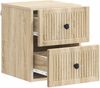 vidaXL Wandmontierter Nachttisch 2 pcs Sonoma-Eiche 33 x 34,5 x 40 cm 897960 Bild 4