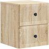vidaXL Wandmontierter Nachttisch 2 pcs Sonoma-Eiche 33 x 34,5 x 40 cm 897960 Bild 3