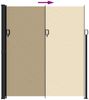 vidaXL Seitenmarkise Ausziehbar Beige 220x600 cm 4004570 Bild 5