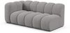Micadoni Modulares Sofa Lupine 3-Sitzer Links Chenille Eden Hellgrau Bild 2