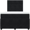vidaXL Boxspringbett mit Matratze Schwarz 120x200 cm Samt 3292312 Bild 4