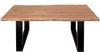 Couchtisch Baumkante massiv Akazie Natur 110 x 75 cm U-Gestell schwarz INSA 80582408 Bild 2
