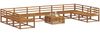 vidaXL Outdoor-Sofagarnitur 11 pcs Natur Massivholz Akazie 3368257 Bild 3