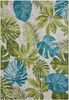 Hanse Home Tropical Leaves In- & Outdoor Teppich – Flachgewebe Aussenteppich, Jungel Palmen Blätter Design, ÖKO-TEX Wetterfest & UV-beständig für Balkon, Terrasse, Garten – Türkis Grün, 80x165 cm Bild 2