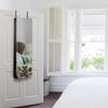 COSTWAY Schmuckschrank mit LED Beleuchtung, Schmuckregal haengend mit Spiegel, abschliessbar mit Schlüsseln, 120 cm hoch, schwarz Bild 2