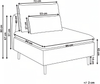 Sesselmodul EGERIS Stoff Beige Bild 2