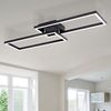 LED Deckenleuchte, schwarz, rechteckiges Design, L 71 cm Bild 2