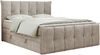 Boxspringbett KING DE LUX - 7-Zonen Matratze - PREMIUM-11-KING - 140x200cm - Beige Stoff - H3 Bild 3