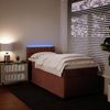 vidaXL Boxspringbett mit Matratze Rosa 100x200 cm Samt 3288545 Bild 4