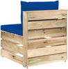 vidaXL Modulares Mittelsofa mit Kissen Grün Imprägniertes Holz 3074517 Bild 4