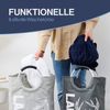 WELLENBORG Wäschekorb Wäschekörbe Laundry baskets faltbar (2 St), Waschekorbsammler Wäschesack Schmutzwäsche Wäschebox Flaschensammler Bild 3