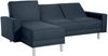 Just Fashion Funktionssofa Flachgewebe Blau Metall Chromfarben Bild 4