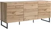Vente-unique - CEVANIA Sideboard Holz, Platte Beige - B 40 cm x H 66 cm x L 140 cm Bild 2